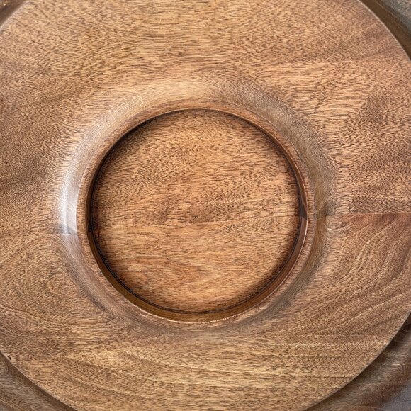 Woodbury's of Shelburne Woodware Natural Wood Platter - Picture 2 of 5